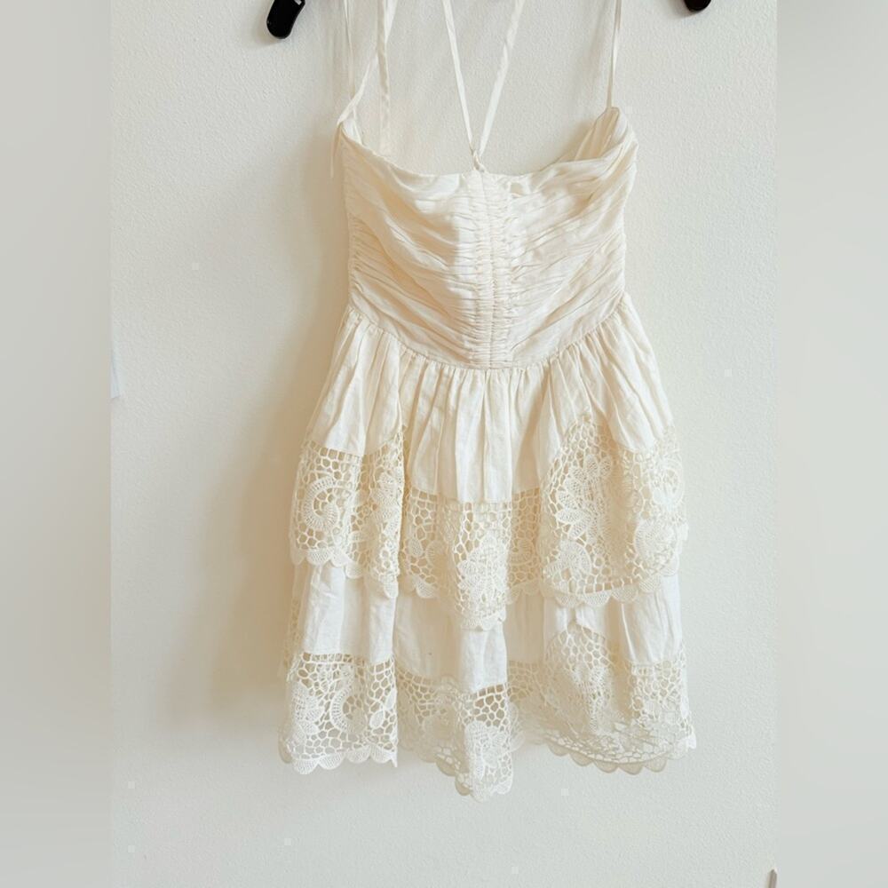 Ulla Johnson White Cotton Savannah Ruffled Lace Minidress 10 NWOT - Picture 7 of 11